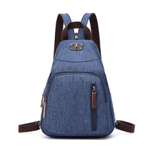 

WANFUBAO Fashion Canvas Shoulder Bags Casual Tote Travel Men Women Backpack Luxury Messenger Small Backpacks Anti-Theft