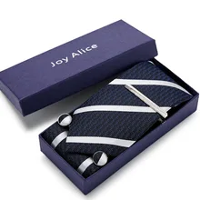38 стилей галстуки для мужчин, цветные шелковые классические жаккардовые галстуки, запонки и булавки, набор для бизнеса, вечерние, свадебные галстуки