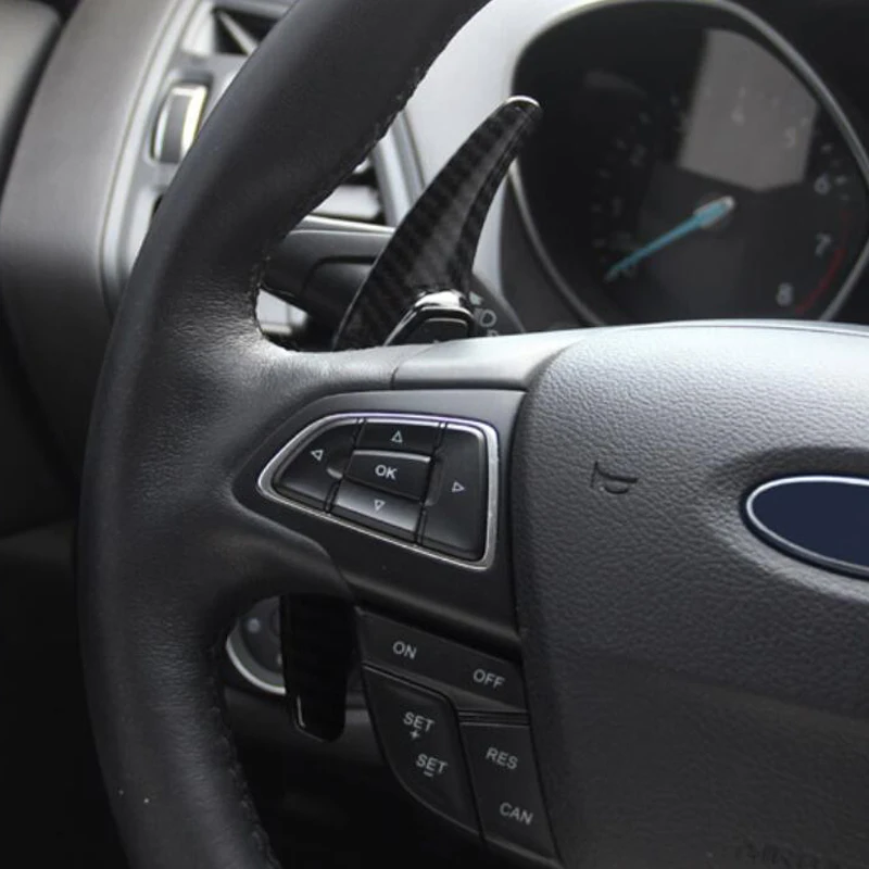 Per Ford Kuga 2015-2019 ABS Cambio paddle Shifter Extension Car sticker Cambio auto QOHFLD Per Ford Focus 2015-2020 Volanti e mozzi del volante Per EcoSport 2018 2019 