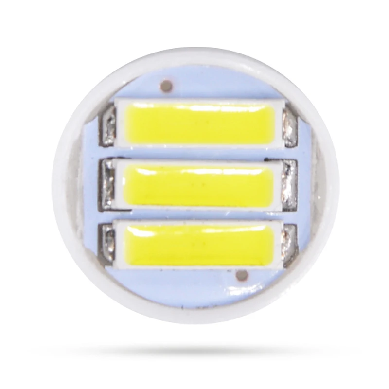 300 шт T10 W5W 7020 SMD 3 светодиодный фонарь 192 автомобильный Купол Карта сигнальный боковой маркер световая приборная панель дверной зазор лампы