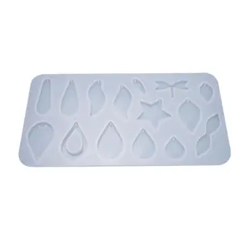 

Crystal Epoxy Resin Mold Earrings Necklace Pendants Casting Silicone Mould DIY Crafts Jewelry Making Tools