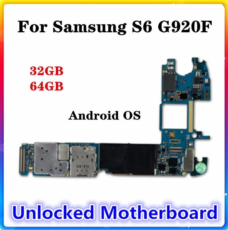 Материнская плата для Samsung Galaxy S6 G920F 32 ГБ/64 ГБ европейская версия Android OS 100%