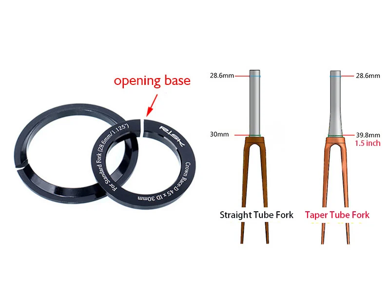 Риск двойного использования велосипедная гарнитура внешняя велосипедная гарнитура для 44 мм прямой головной трубки с 28,6 мм прямой вилкой или 1,5 конической трубкой