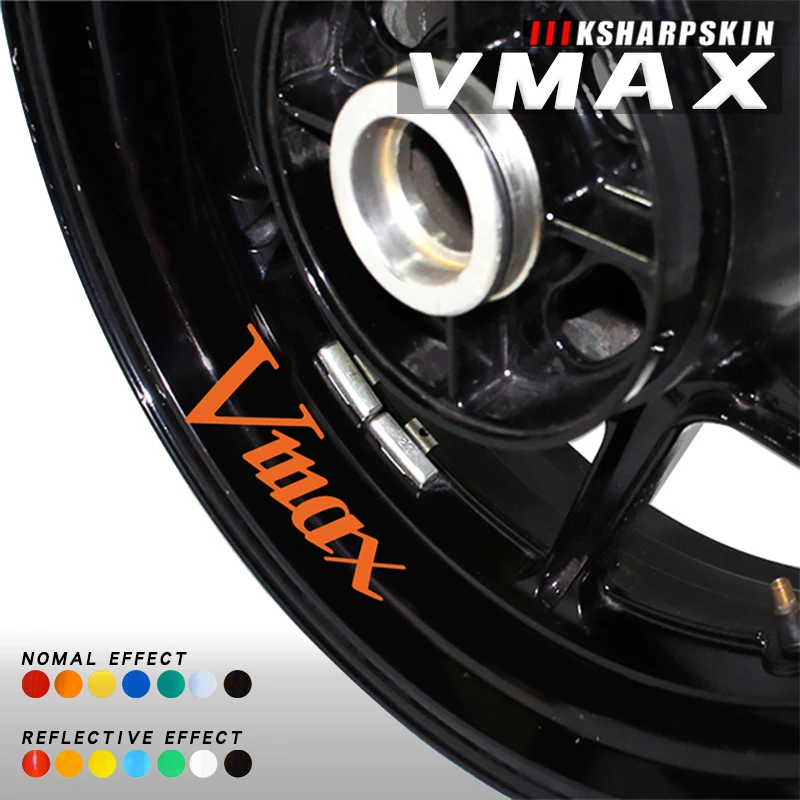 Adesivi Logo Bordo Interno Moto Personalizzabili Pellicola Riflettente Notturna Decalcomanie Di Avvertimento Di Sicurezza Per Yamaha Vmax Vmax Vmax