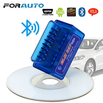 

FORAUTO Car Diagnostic Tool Scanner Code Readers For OBDII Protocol Scan Tools ELM327 Bluetooth V2.1 / V1.5 For Android/Symbian