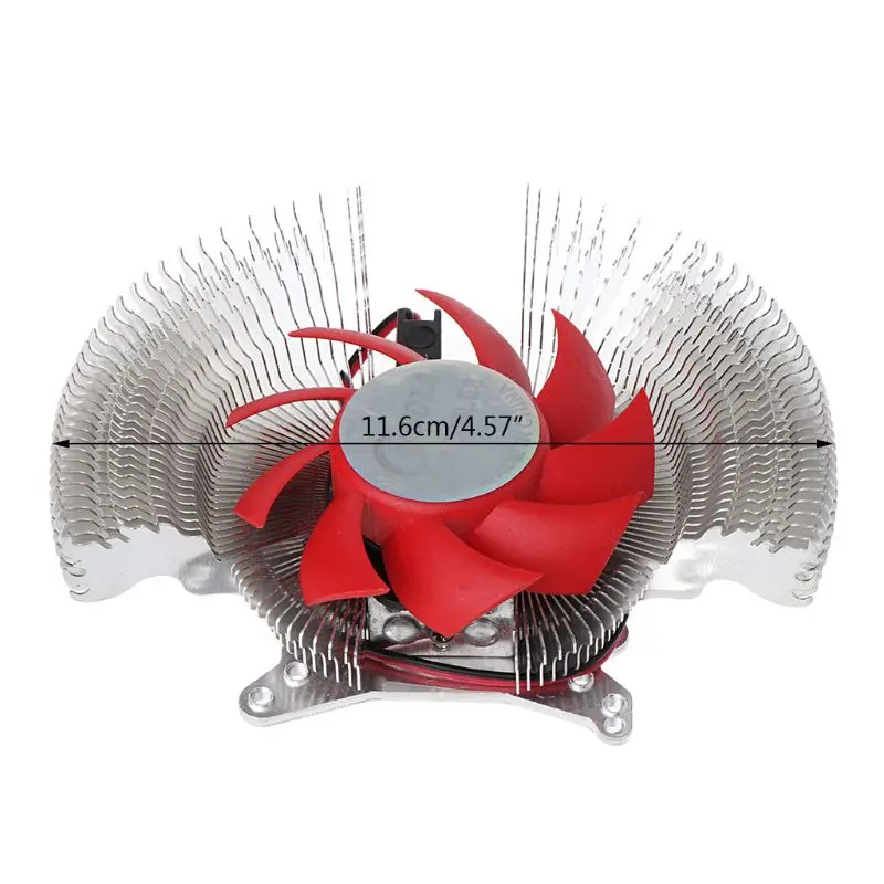 Кулер для видеокарты VGA охлаждающий вентилятор компьютера 4 отверстия установки 2