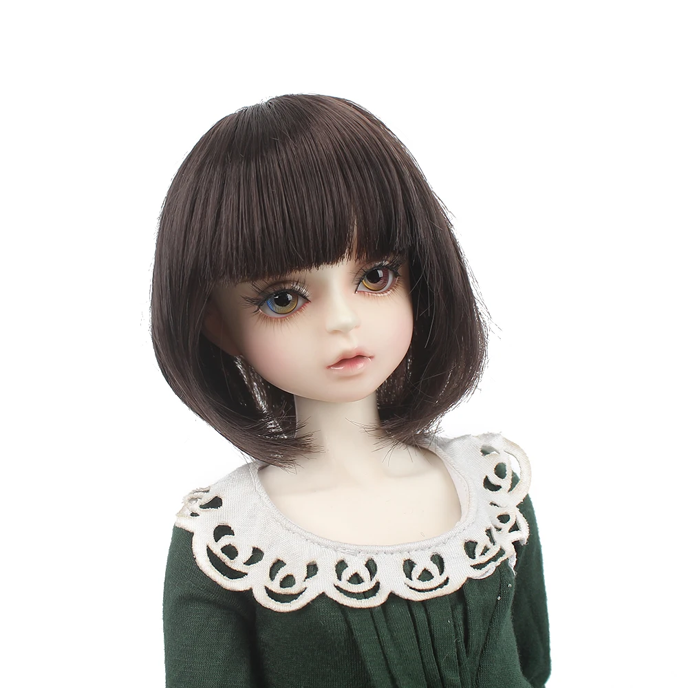 Высокая температура BJD SD парик 1/3 волосы кукла парик высокая температура волокна DIY парик 3 цвета конский хвост галстук цветок