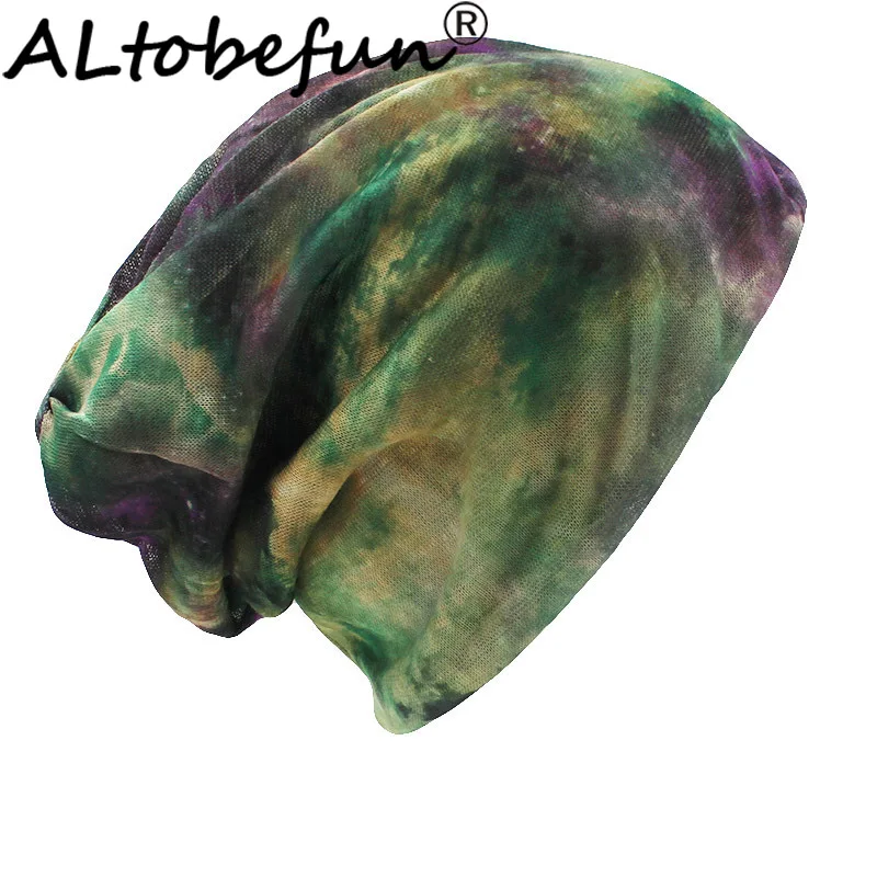 

ALTOBEFUN Thin Galaxy Design Skullies And Beanies Brand Autumn And Winter Dual-use Hats For Ladies Women Scarf Face Mask BHT012