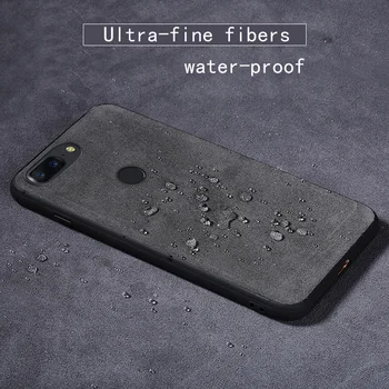 

Luxury Leather Phone case For Oneplus 7 case Suede leather Soft shell Back cover For oneplus 7 pro one plus 6 6t 5 5t waterproof