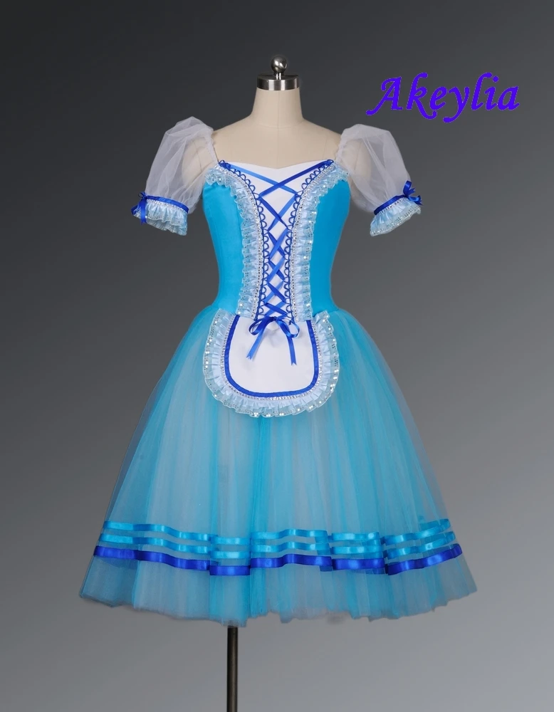 Free Shipping!Blue Giselle Ballet Tutu Pink Romantic Ballet Tutu Purple Long Ballet Costume Yellow Classical Ballet Dress Girls