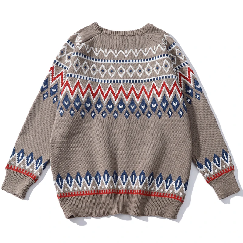 

Oversize Jumper Sweaters Men Harajuku Knitted Sweater Hip Hop Patchwork Pullover Streetwear Male 2020 Fashion Autumn