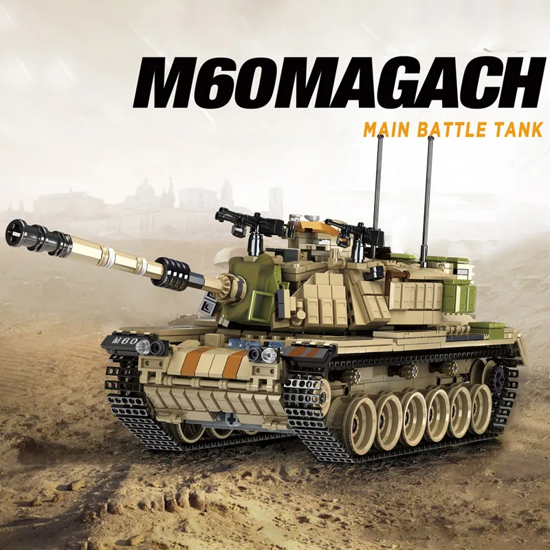 Preise 1753 Pcs Armee Thema M60 MAGACH Tank Bausteine Legoingly Military WW2 Waffe Soldat Figuren Ziegel Spielzeug für Jungen