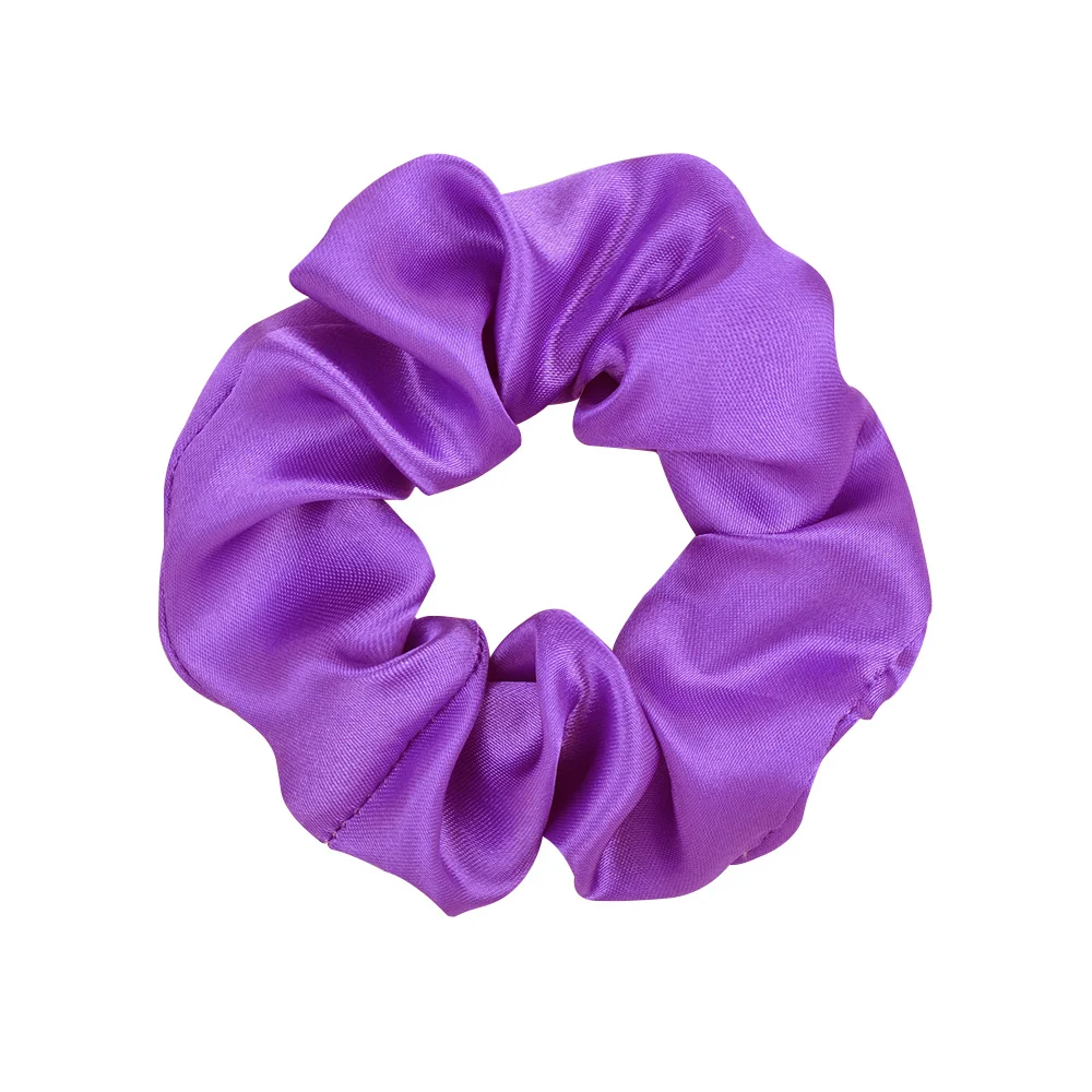 3.9 inch Women Silk Scrunchie Elastic Handmade Multicolor  Hair Band Ponytail Holder Headband Hair Accessories bandana