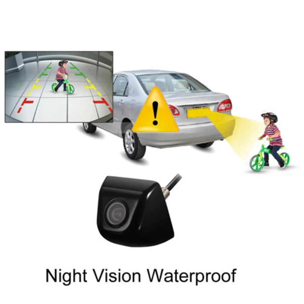 

170 Degree Hd Car Camera Car Rear View Reverse Back Up Camera Waterproof Night Vision Display Camera