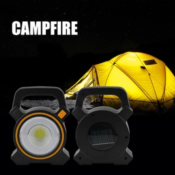

Solar COB Work Lights Camping Lights Flashlights Rechargeable Inspection Lamp L9 #2