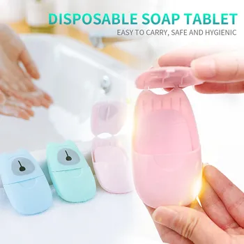 

2020 New Traveling portable soap tablets disposable soap soap outdoor travel soap tablets YC041