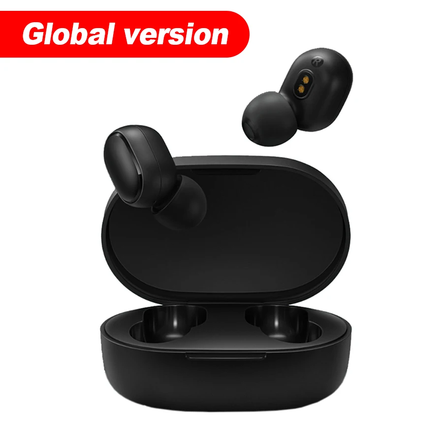 Global Version Оригинальные беспроводные наушники Xiaomi Redmi Airdots Xiaomi TWS, громкая связь, голосовое управление, Bluetooth 5,0, шумоподавление, управление краном - Цвет: Global Version