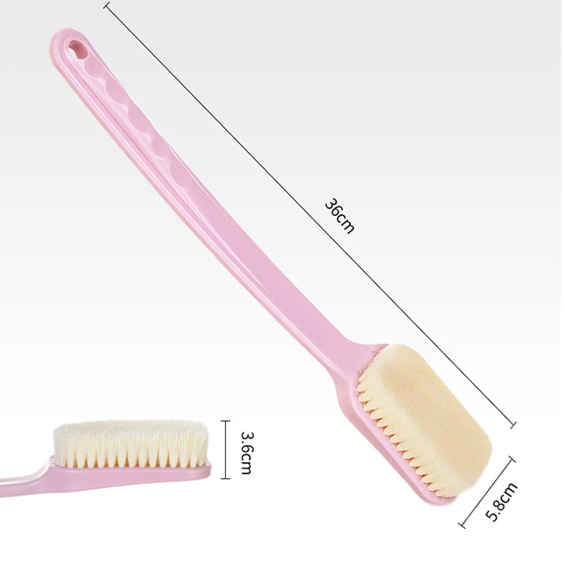 Щетки для ванной, новая длинная ручка, мягкая сетка, задняя часть тела, Мочалка для душа и ванны, щетка, губка, щетка для спины, спа, скруббер, мыло