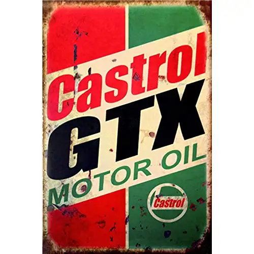 Castrol Gtx Оловянные металлические вывески, горячая Распродажа, художественный бар, паб, плакат, железная табличка, металлическая живопись, Оловянная вывеска, Настенная декоративная доска, Ретро Бар и бар, оловянный постер - Цвет: Castrol Gtx