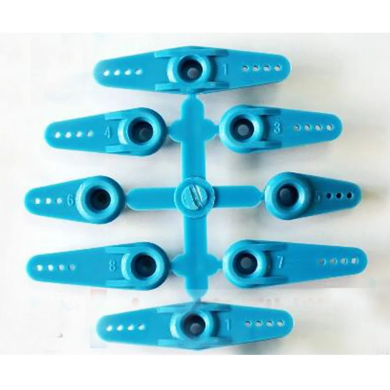8PCS/Set 23T Teeth JR Servo Rocker Arm 30/36/42/58mm Steering Engine Rocking For FPV RC Accessories Parts Blue | Игрушки и хобби