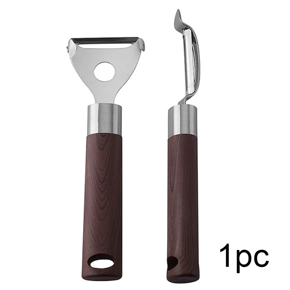 Portable Lightweight Long Handle Hanging Stainless Steel Peeler Useful Kitchen Tool Vegetable Fruit Manual Safe Easy Clean Quick