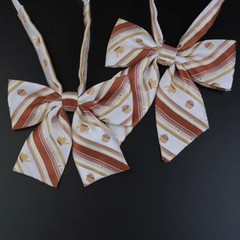 

2020 sakura embroidery cute unisex preppy style neck tie british japanese school girls & boys jk uniform bow tie students cospla