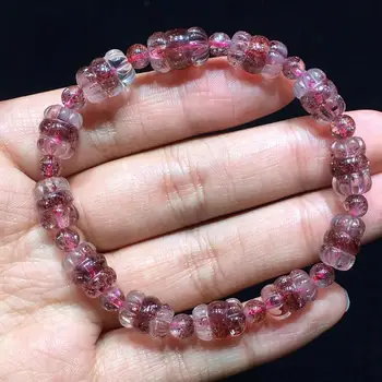 

Certificate Natural Lepidocrocite Quartz Red Super 7 Seven 11.7x8.2mm Carved Lotus Beads Stretch Crystal Bracelet Stone AAAAA