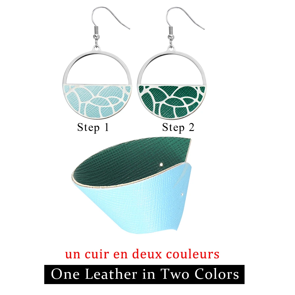 Cremo Drop boucle oreille femme Love Heart Star Stainless Steel Earring Interchangeable Leather Band Trendy Jewelry 2023 New 2