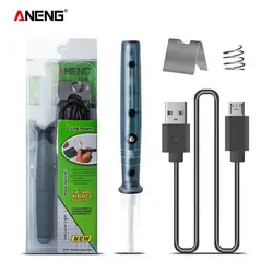 ANENG – fer à souder USB Portable, outils professionnels de chauffage électrique, rénovation avec poignée lumineuse, outils de réparation de soudage 