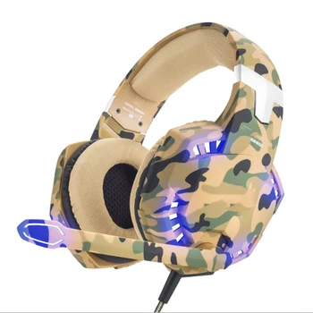 

For PC Laptop PS4 Slim Pro Xbox One 1pc Camouflage Professional E-sports Games Headphone Stereo Wired Headset With Mic Pohiks