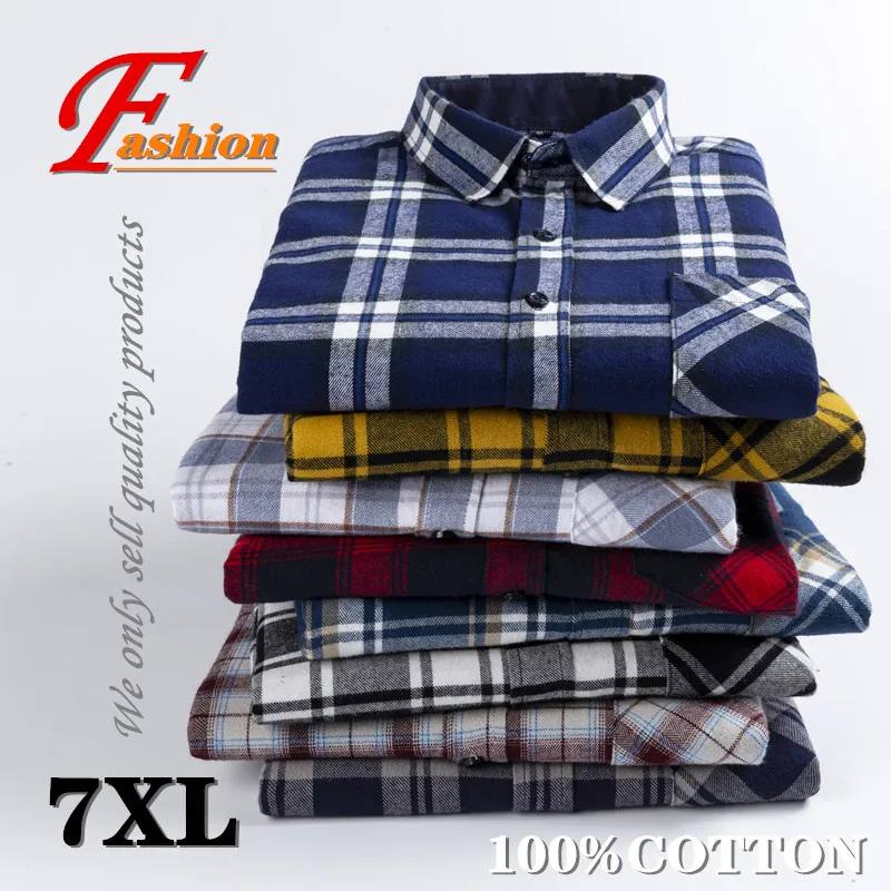 

High-grade men's classic British style casual plaid shirt Breathable Comfortable Crease proof Colorfast Anti-Pilling Plus-size
