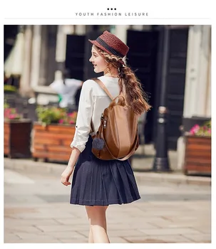 

2020 new bag female Korean version of the pu backpack female trendy fashion women backpack travel bag