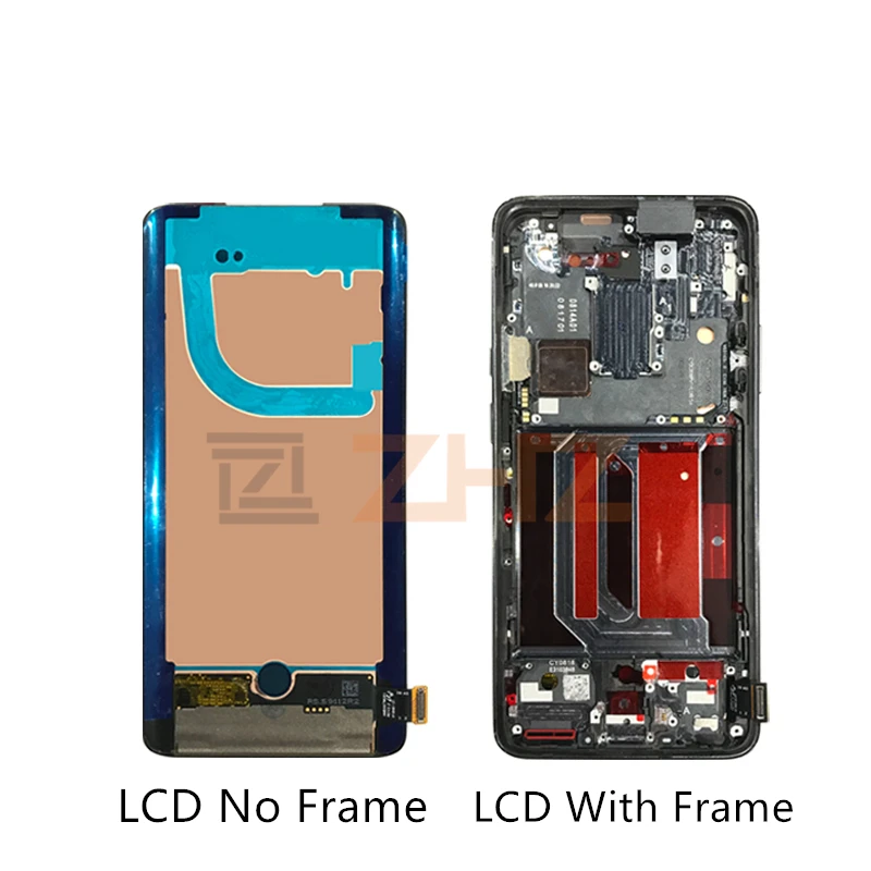 AMOLED для OnePlus 7 Pro ЖК-дисплей, кодирующий преобразователь сенсорного экрана в сборе с рамкой 7 pro, Запасные детали для ремонта экрана 6,67"