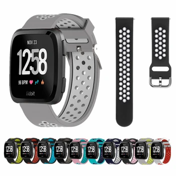 

Silicone Watch Strap For Fitbit Versa 2/Versa Lite Sports Wristband Belt Bracelet with Two-tone For Fitbit Versa Wrist Band