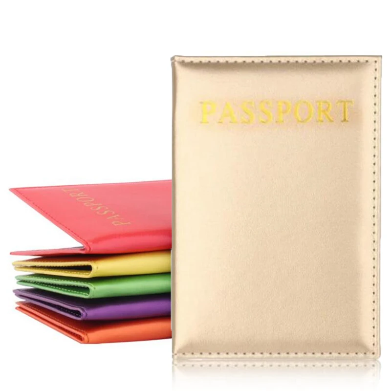Universal Travel Passport Cover Women Pu Leather Cute Pink Holder