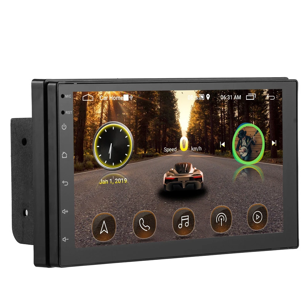 Автомагнитола gps 2 Din Android 8,1 Авторадио " Мультимедиа MP5 плеер сенсорный экран плеер зеркало-Ссылка радио FM Bt соединение gps