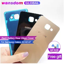 Задняя крышка на батарейках для samsung Galaxy A3 A5 A7 A310 A510 A710 чехол на батарейках клейкая наклейка