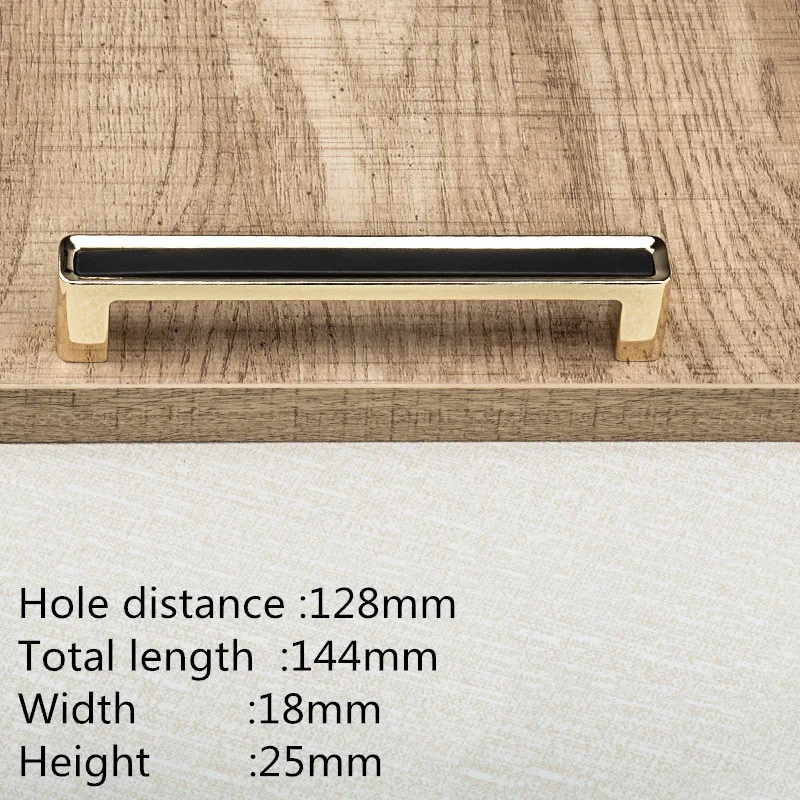 KK&FING European Light Luxury Black Gold Zinc Alloy Cabinet Handles and Knobs Kitchen Cupboard Wardrobe Door Pulls Drawer Knobs