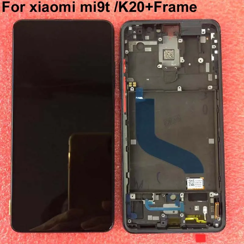 Amoled для Xiao mi Red mi K20 lcd дисплей кодирующий преобразователь сенсорного экрана в сборе для Xiaomi mi 9 t/Red mi K20 Pro+ рамка