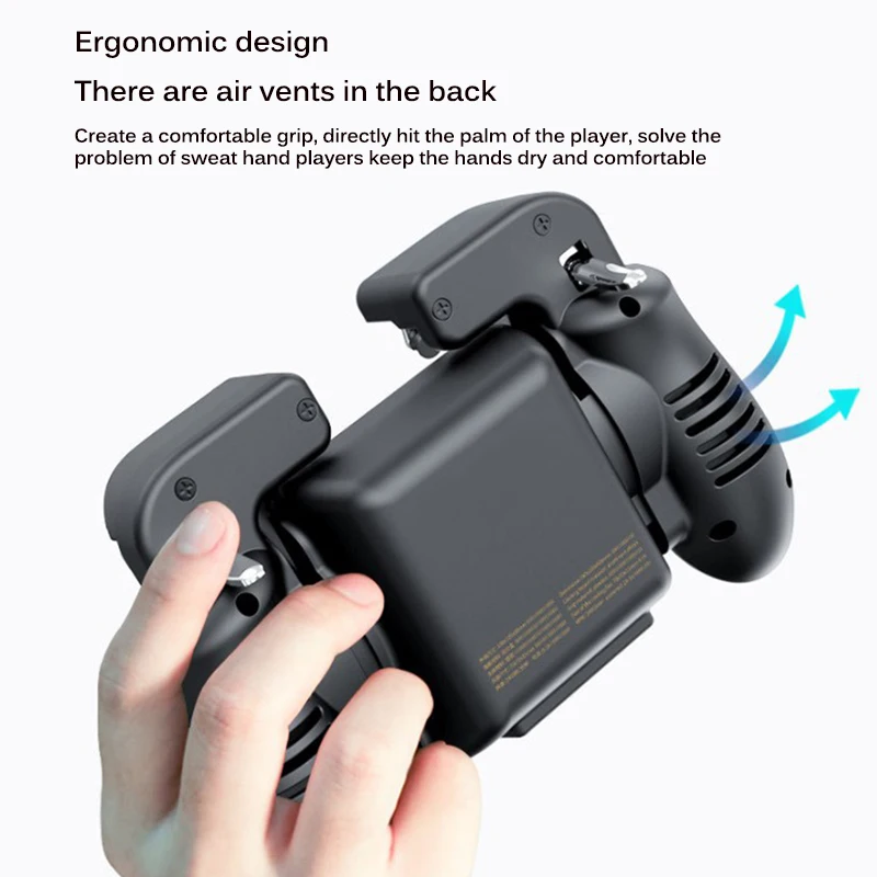 Для PUBG Gaming Grip мобильный игровой контроллер геймпад джойстик металлическая панель геймпад с охлаждающим вентилятором для мобильных телефонов IOS Android