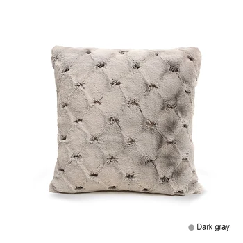 

Cushion Covers Solid Color Throw Living Room Bedroom Sofa 45x45cm Warm Pillow Cushion Covers Square Plush Decor Solid Cover