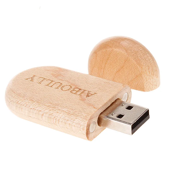 Новинка, бамбуковый USB флеш-накопитель, 128 ГБ, овальная Деревянная Карта памяти, 2,0, 4 ГБ, 8 ГБ, 16 ГБ, флеш-накопитель, 32 ГБ, 64 ГБ, флешка, свадебный подарок, логотип на заказ