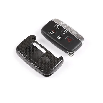 

Carbon Fiber Key Shell Detachable Button Protective Cover for Land Rover Evoque Freelander 2 Discovery 4