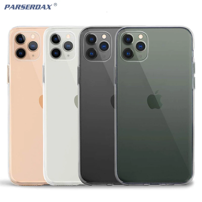 50 шт. Ультратонкий Мягкий защитный чехол из ТПУ для iPhone 12 11 Pro Max X XS XR 8 7 Plus 6 6S 5 5S SE 2020