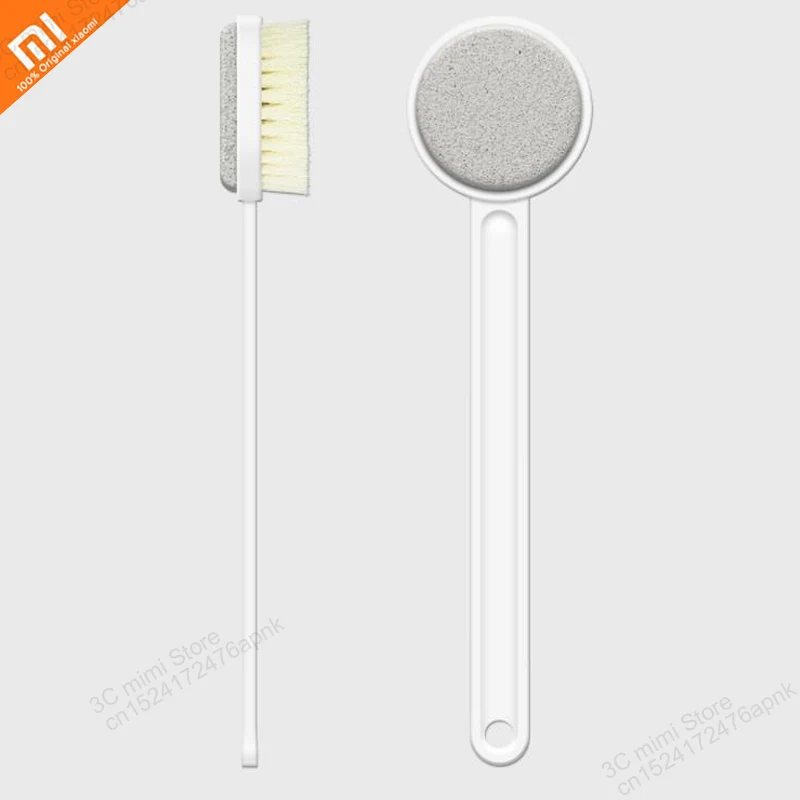 Оригинальный xiaomi mijia щетка для ванны двухсторонняя длинная ручка Массажная кожи