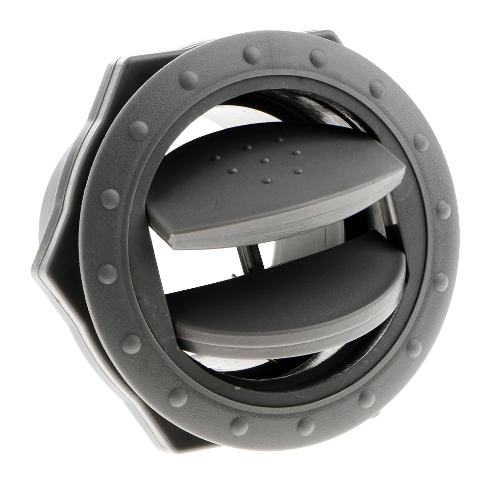 Universal RV Yacht Side Roof A/C Air Vent Exhaust Outlet, Install Hole: 60mm, Easy Installtion, Grey