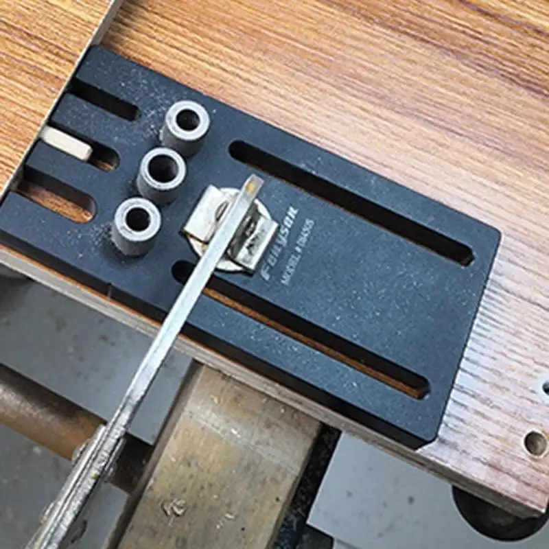 

3 in 1 Dowelling Jig Woodworking Drill High Precision Calibration Durable Practical for Furniture Fast Connecting Cam Fitting