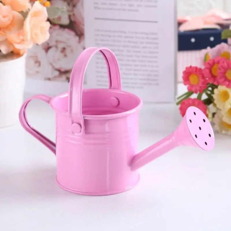 1pc 2021 New Candy Color Mini Sprinkler Home Garden Indoor Vintage Flower Metal Planting Pot Watering Iron Pott Cheap Wholesale