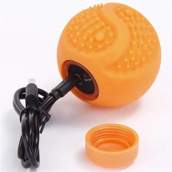 

USB charging LED pet glow ball Pet training ball Dog bite durable silicone toy