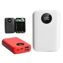 3x18650 зарядное устройство 2 usb порта Внешний аккумулятор DIY чехол портативное зарядное устройство для мобильного телефона внешний аккумулятор коробка комплект для Iphone huawei